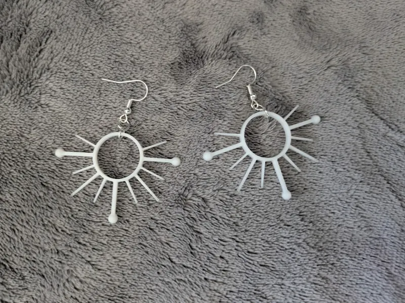 Weiss Schnee Hair Pin Style Earrings from RWBY