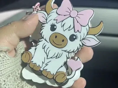 Highland Cow Coin Holder UK Version