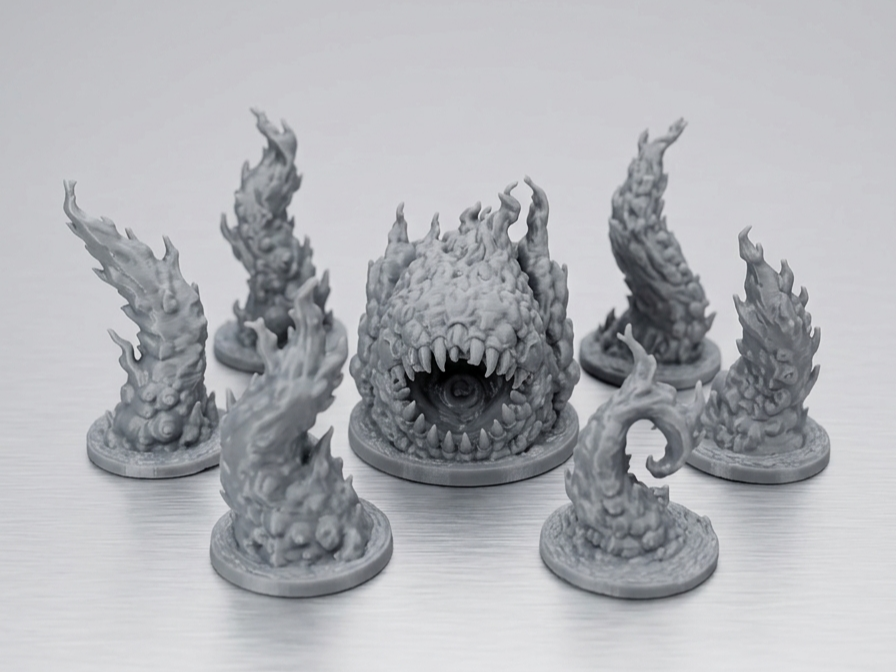 Infernal Maw & Emerging Flame Tentacles 