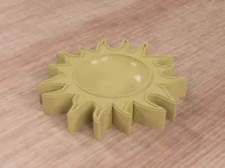 Contenitore svuotatasche a forma di Sole