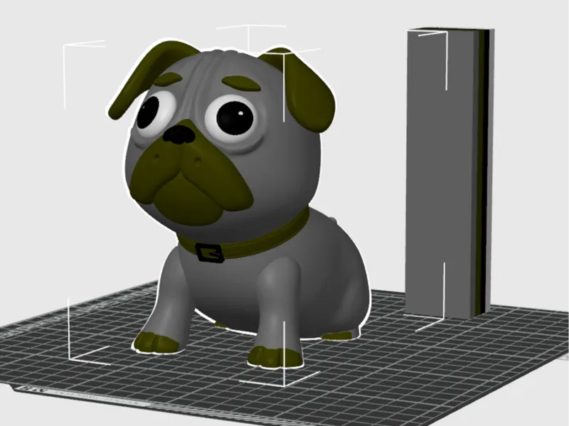 Cute Cartoon Pug Dog