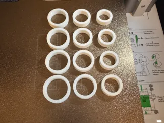 Oura Ring series 4 sizing samples