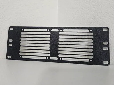 10-inch 2u 80mm fan blank panel bridged [REMIX]