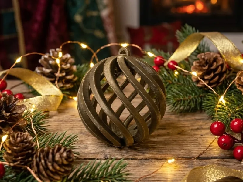 Spiral Christmas Tree Ornament