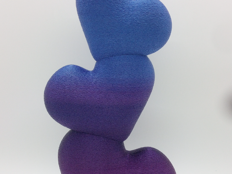 stacked hearts a single flower vase