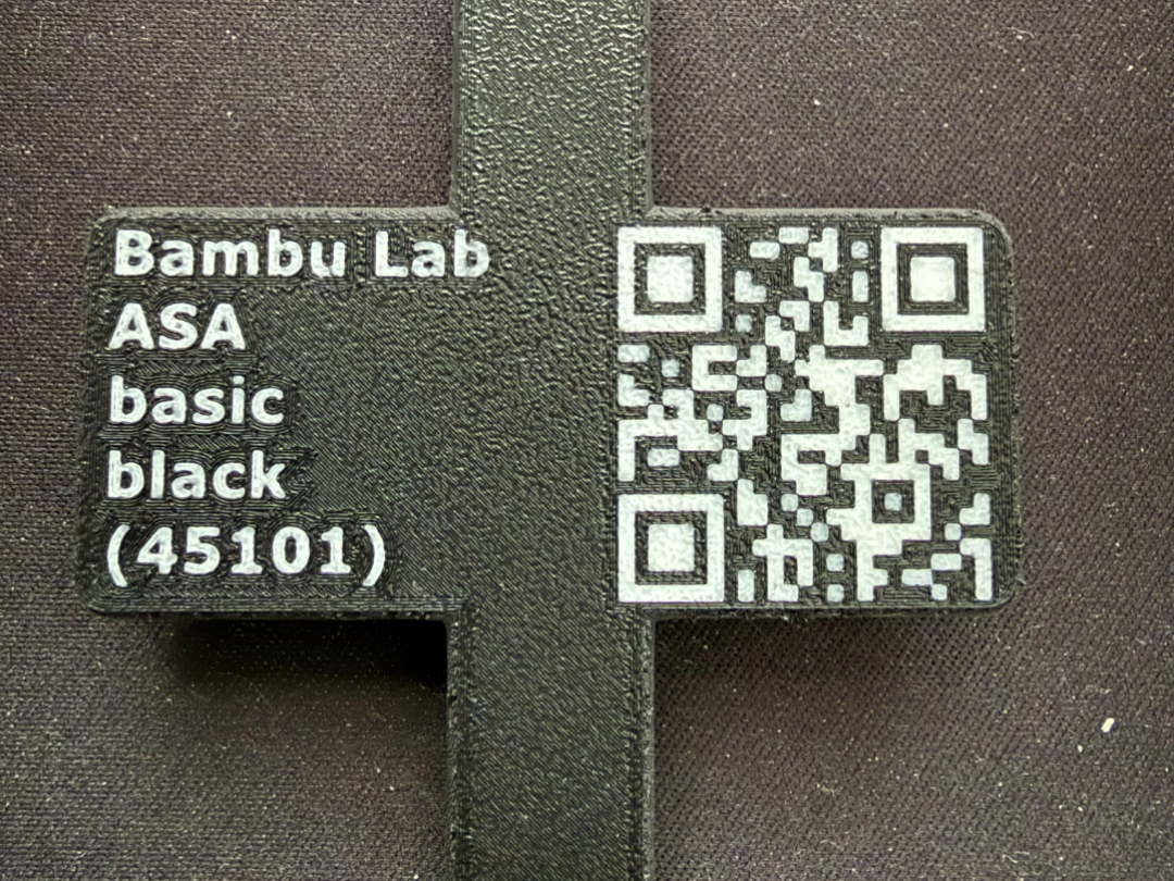 Enhanced Dry Filament Tag with QR code (SpoolDB )