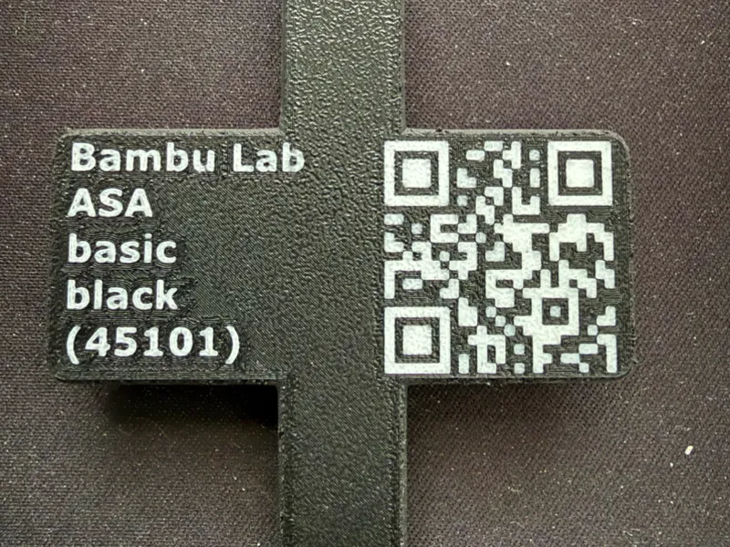 Enhanced Dry Filament Tag with QR code (SpoolDB )