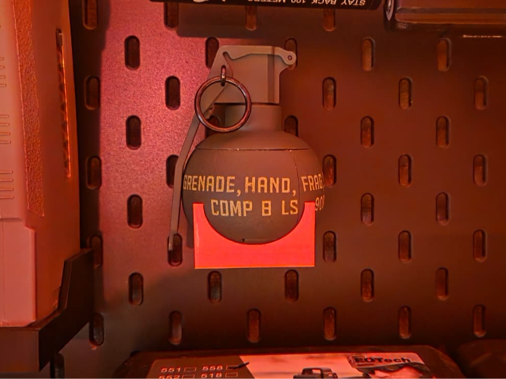 IKEA Skadis M67 Grenade Holder