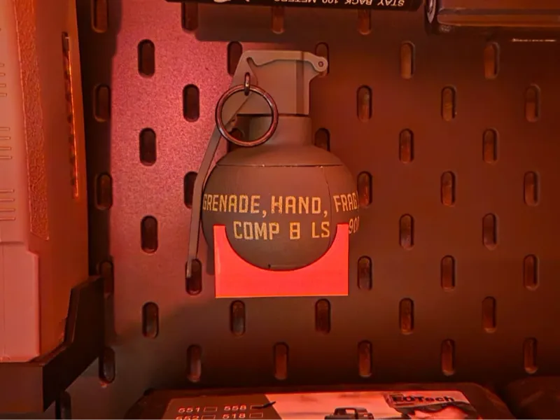 IKEA Skadis M67 Grenade Holder