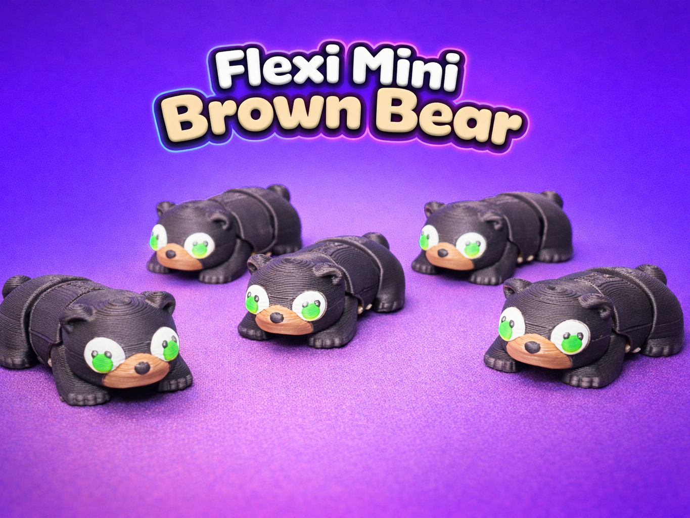 Flexi Mini Brown Bear