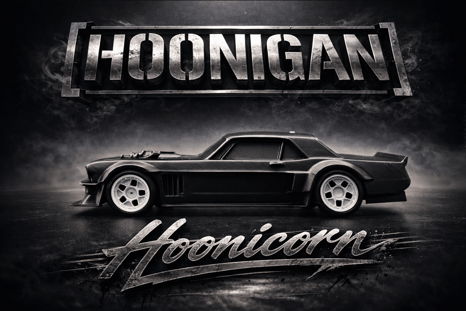 Hoonicorn Twin Turbo Mustang #43 Block- 1/24 Scale