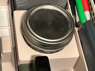 2x2 gridfinity bin 67mm mason Jar holder