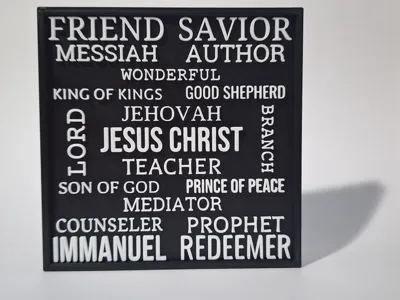 Names of Christ Plaque (Magnetic)