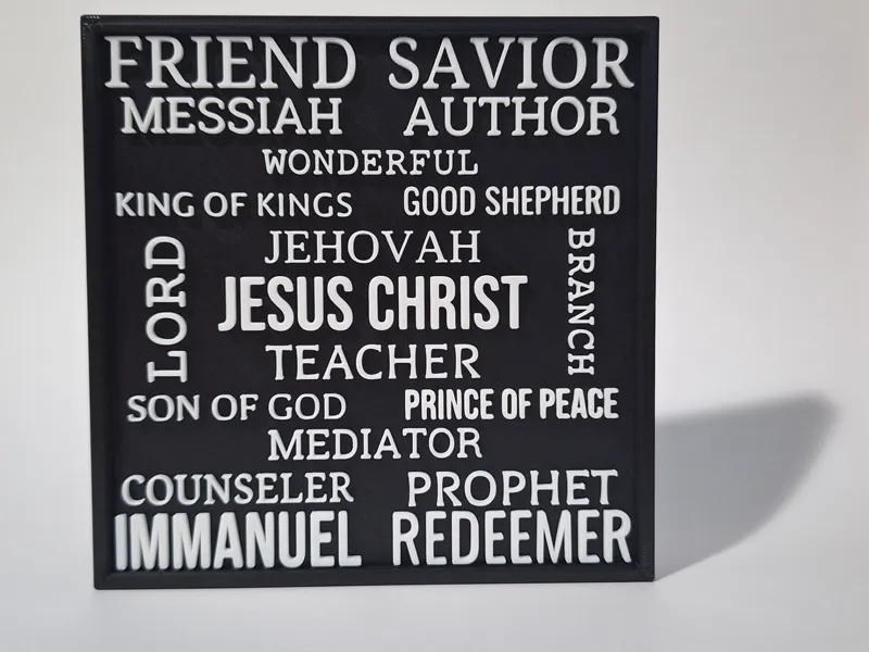 Names of Christ Plaque (Magnetic)