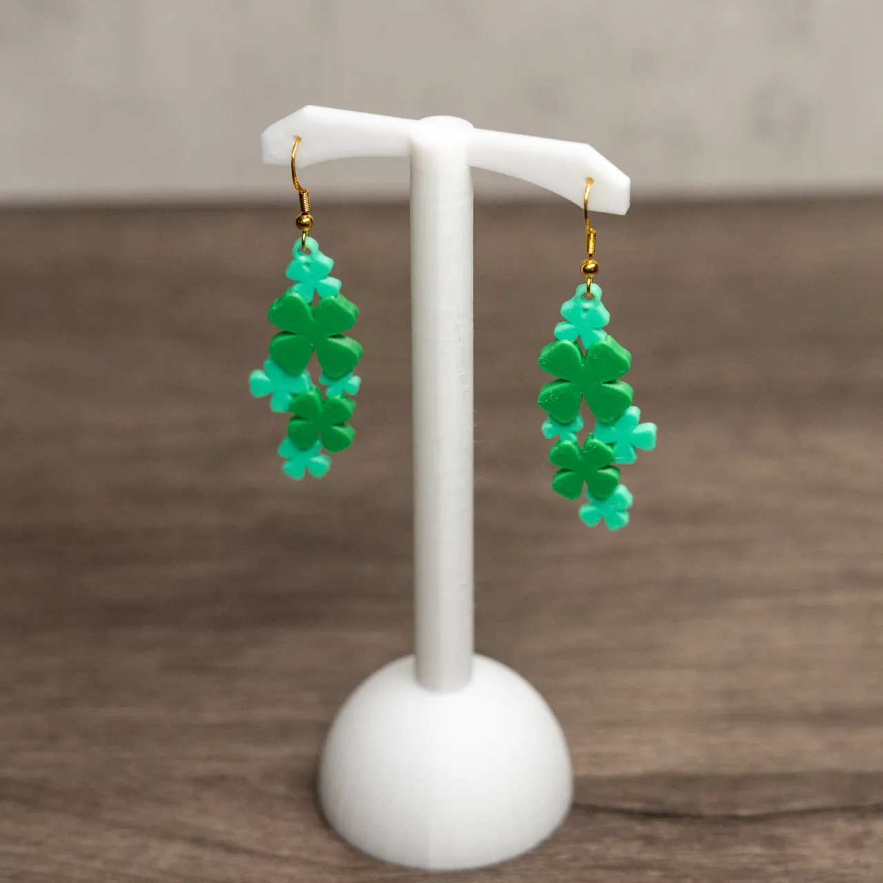 Shamrock Cluster Earrings view 2