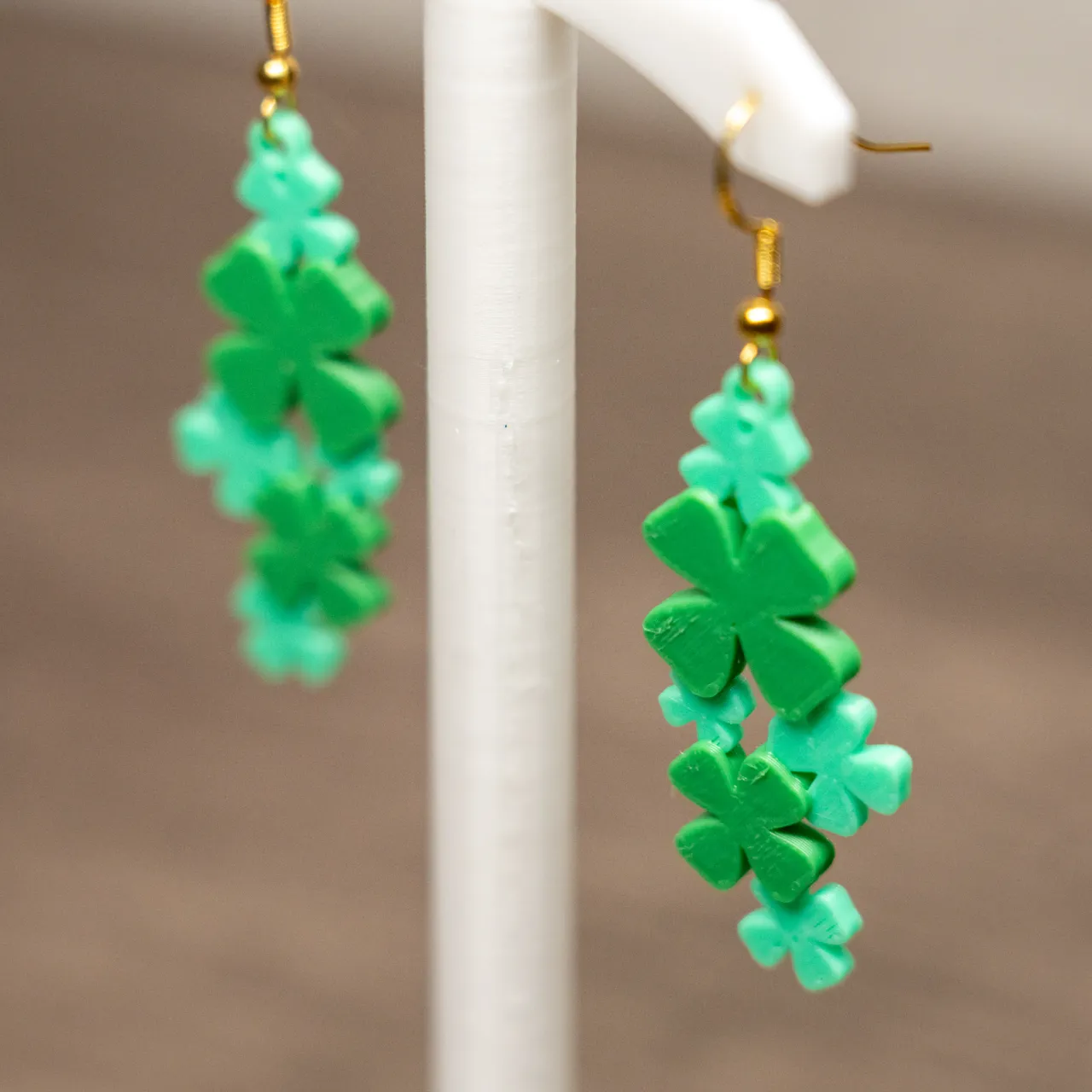 Shamrock Cluster Earrings view 3
