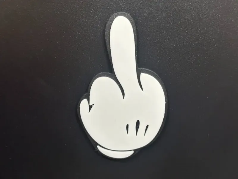 Mickey Mouse Middle Finger Magnet