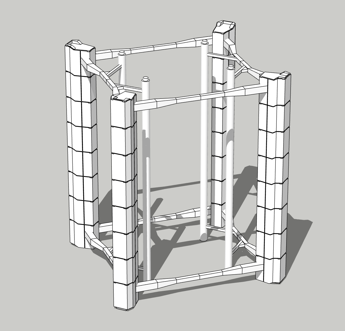 Miniatura 1 do modelo 3D 太空电梯 流浪地球