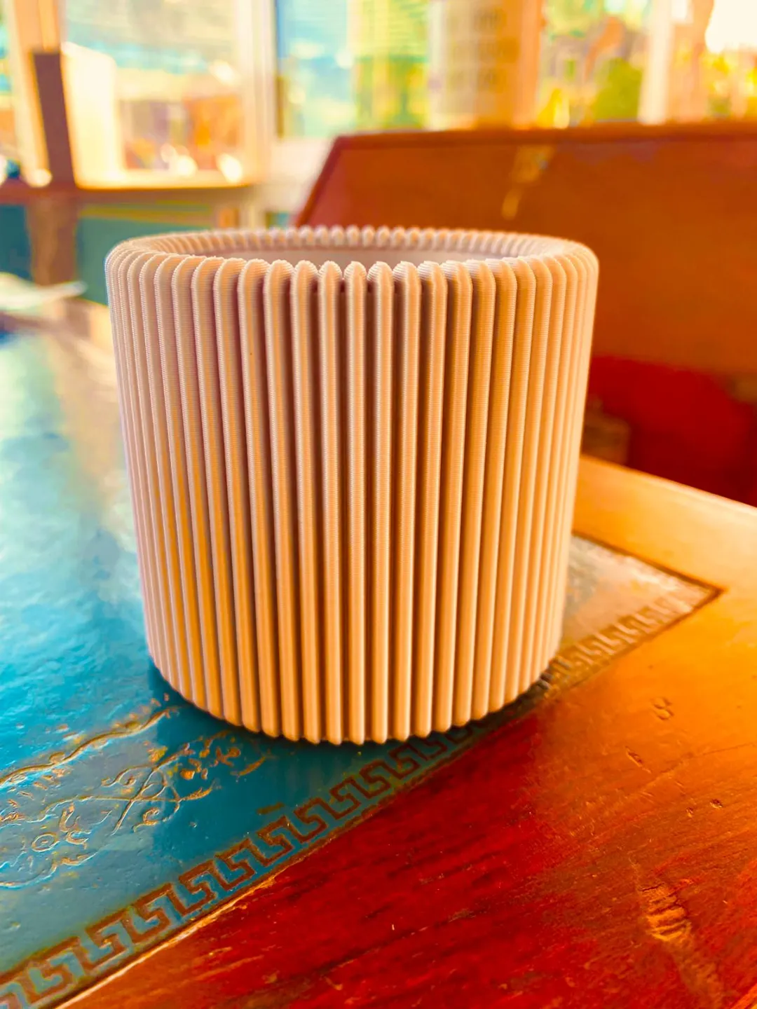 Modern Design Ribbed Pencil Holder, Pencil Cup view 4