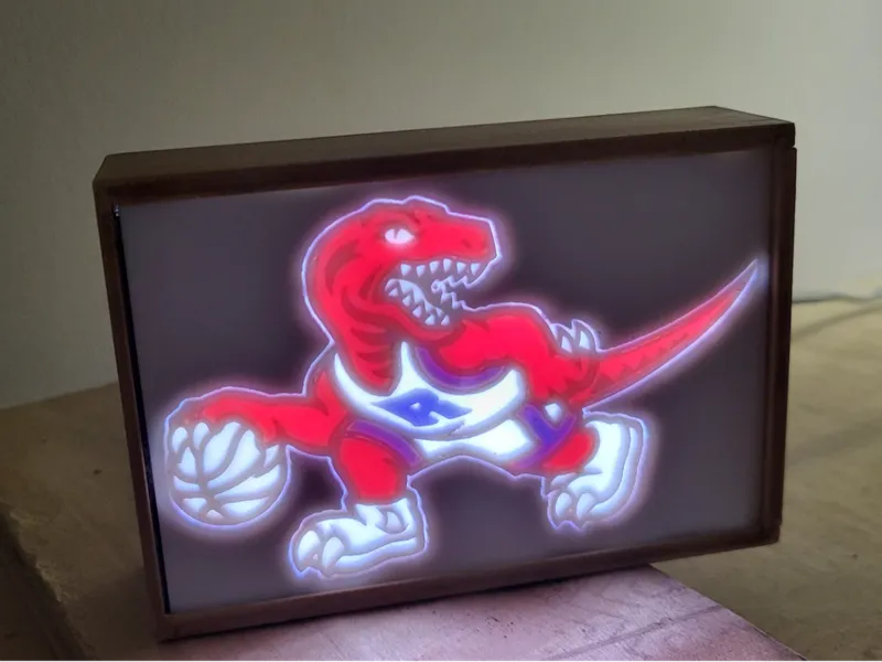 Toronto Raptors Lamp / Lithophane 