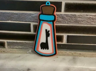 Kuzco Vial Keychain