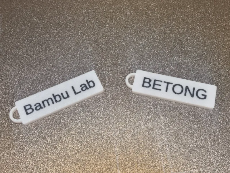Customizable Keychain Nametag - 20min print