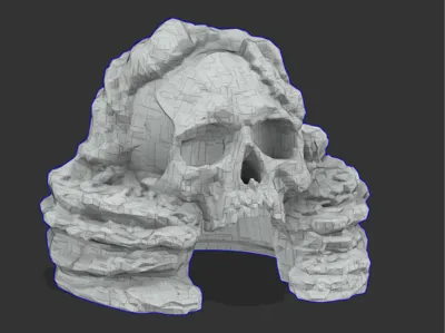 Skull Cave for Terrarium Tank