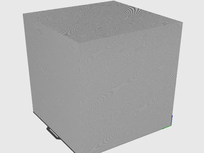 large 100% infill cube