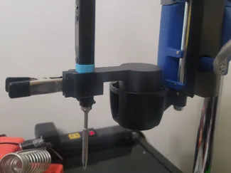 Pinecil mount for Dremel press - heat set insert