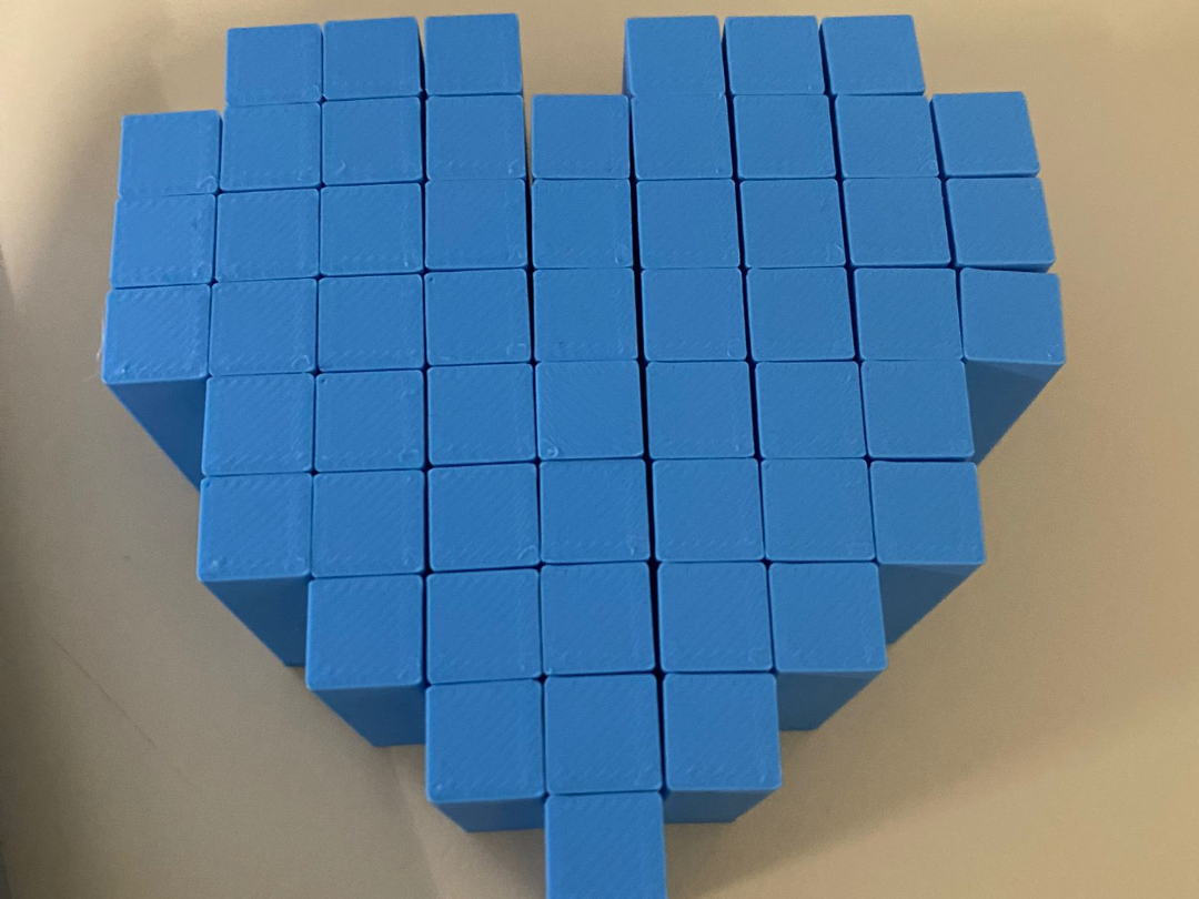 Flexi Heart Print in Place Fidget Toy No Supports