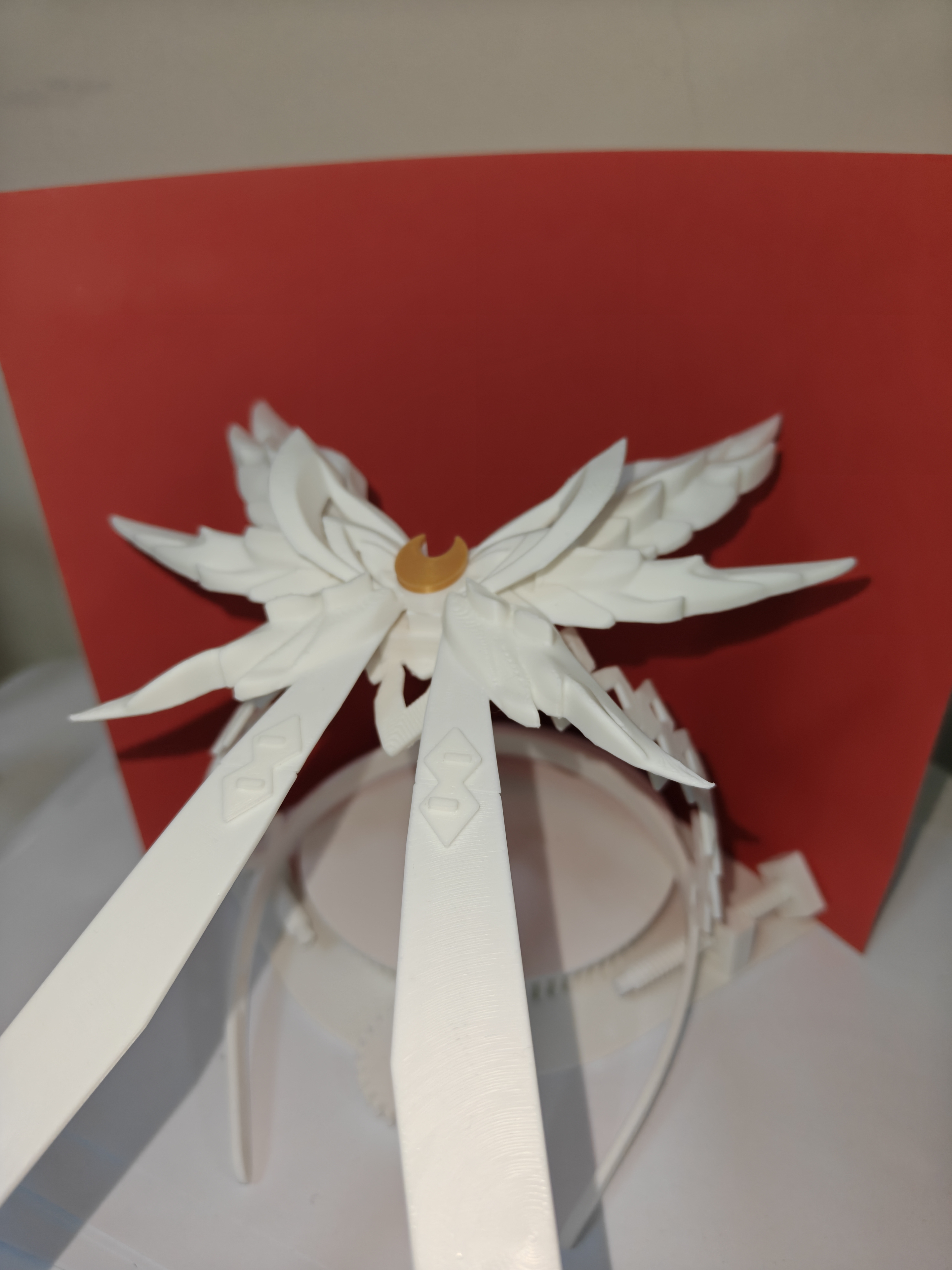 Miniatura 1 do modelo 3D 【原神】月之少女哥伦比娅拼装头饰 Pro Max版（全3d打印拼装版传统戴法发箍，无需胶水、ams）