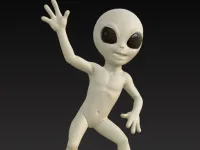 funny alien 3d print dancing