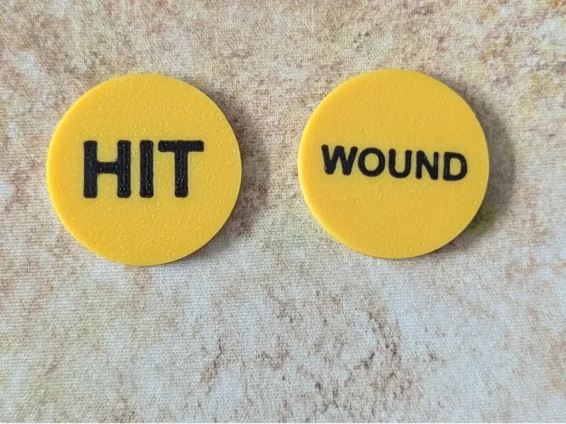 40k Simple Tokens - Hit Wound Reroll Tokens