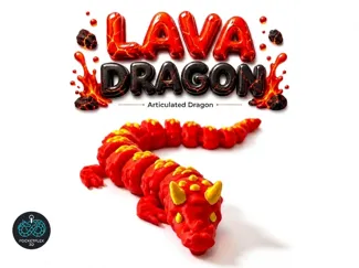 Articulated Lava Dragon - Toy
