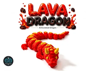 Articulated Lava Dragon - Toy