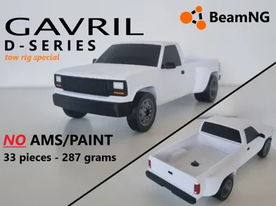 BeamNG Gavril D-series toy car - (TOW RIG SPECIAL)