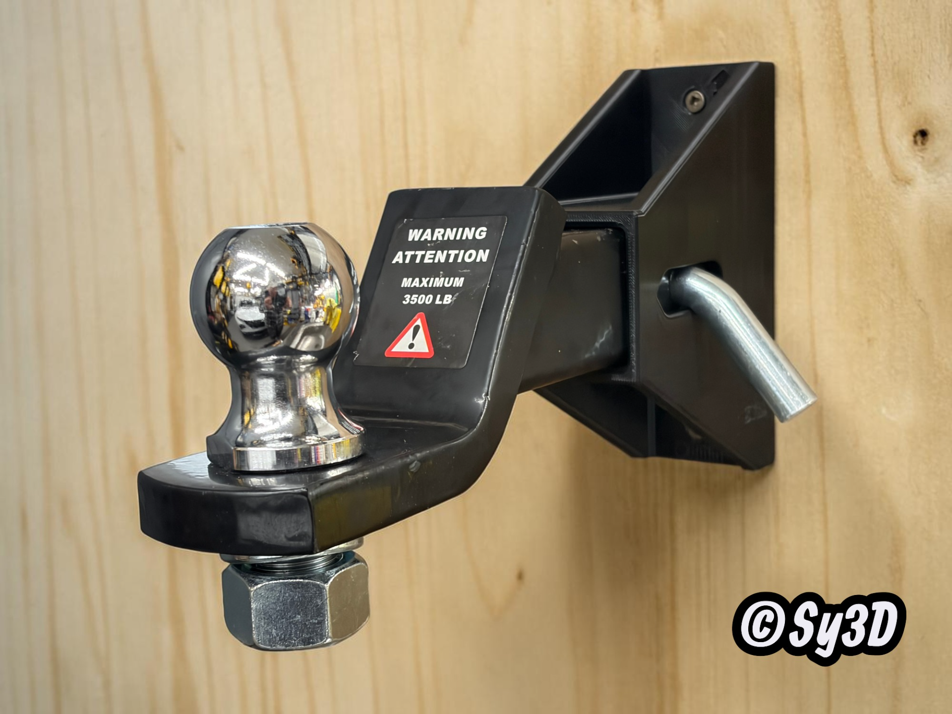 Wall Storage for Hitch Ball 2" receiver mount rack