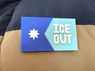 MN ICE OUT Flag Pin