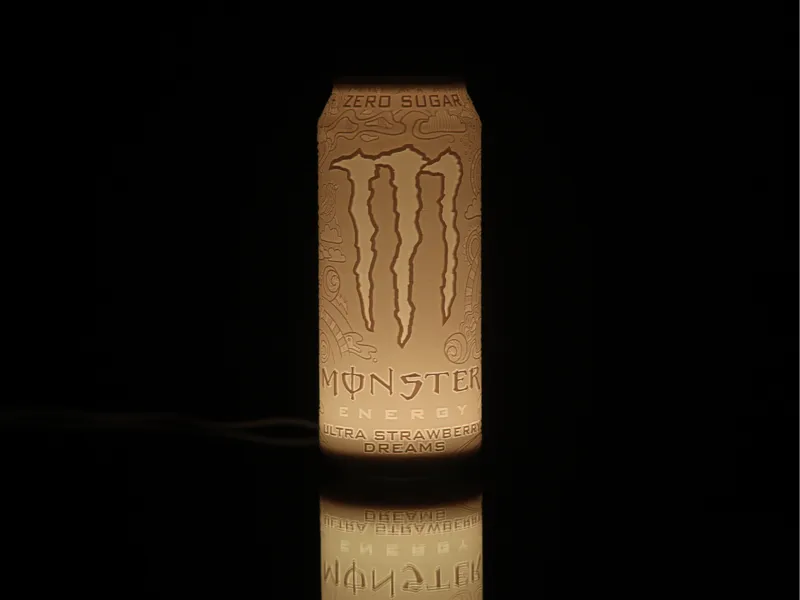 Monster Energy Ultra Strawberry Dreams Lithophane