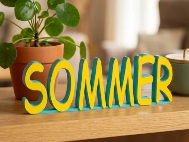 Sommer - Schriftzug