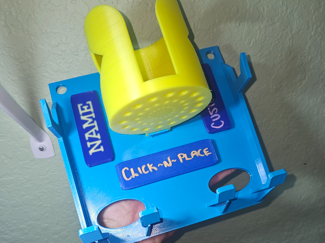 Double Bat Dugout Organizer with Name Plates