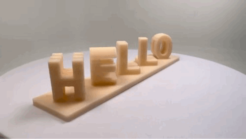 hello world空间立体字