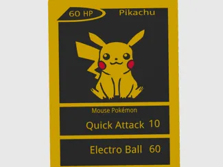 Pikachu Pokémon Card