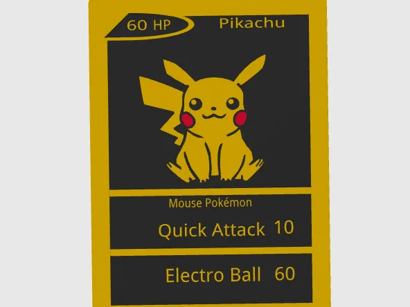 Pikachu Pokémon Card