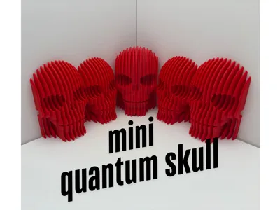 Free to sell Mini quantum skull fidget pocket size