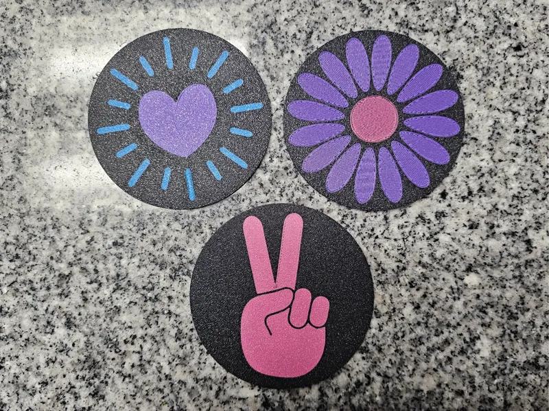 60's theme coaster set