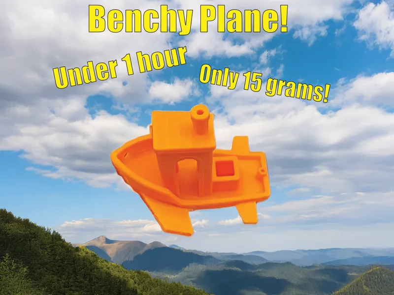 Benchy Plane | Support + Bridging Benchmark