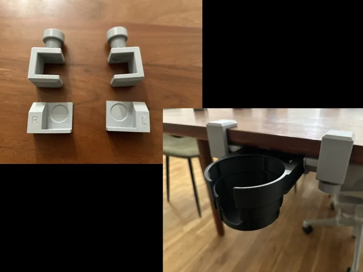 Mounting Clamps for Retractable Coffee Cup holder
