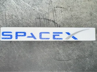 SpaceX Logo Wall Plate