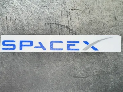 SpaceX Logo Wall Plate